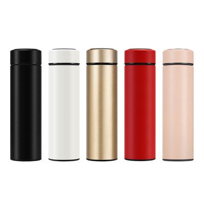 Smart Double Walled 304 Stainless Steel Thermos To Drink Vacuum Flasks Reminder Smart Water Bottle With Led Temperature Display