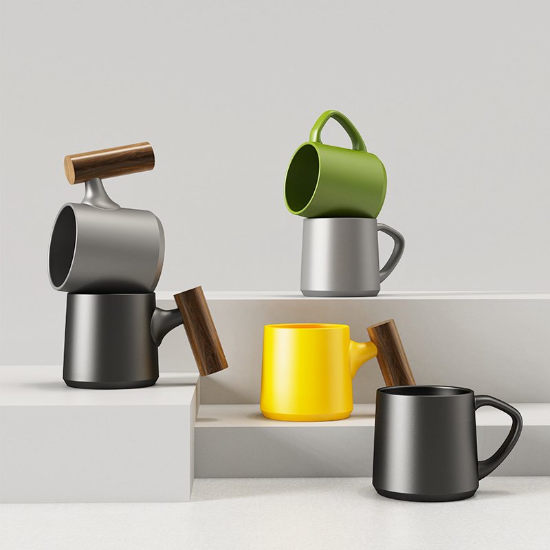 DHPO 90 & 230ml custom thick espresso cups porcelain mug ceramic coffee latte cappuccino cup for cafe
