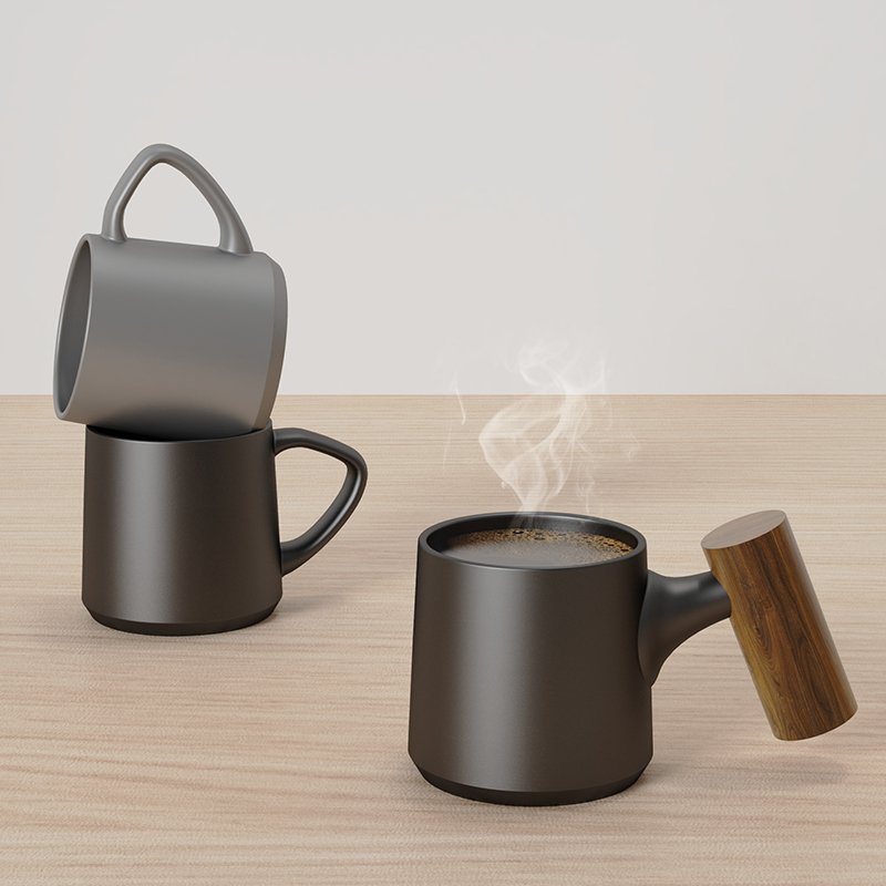 DHPO 90 & 230ml custom thick espresso cups porcelain mug ceramic coffee latte cappuccino cup for cafe