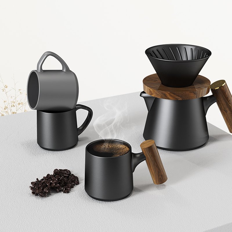 DHPO 90 & 230ml custom thick espresso cups porcelain mug ceramic coffee latte cappuccino cup for cafe