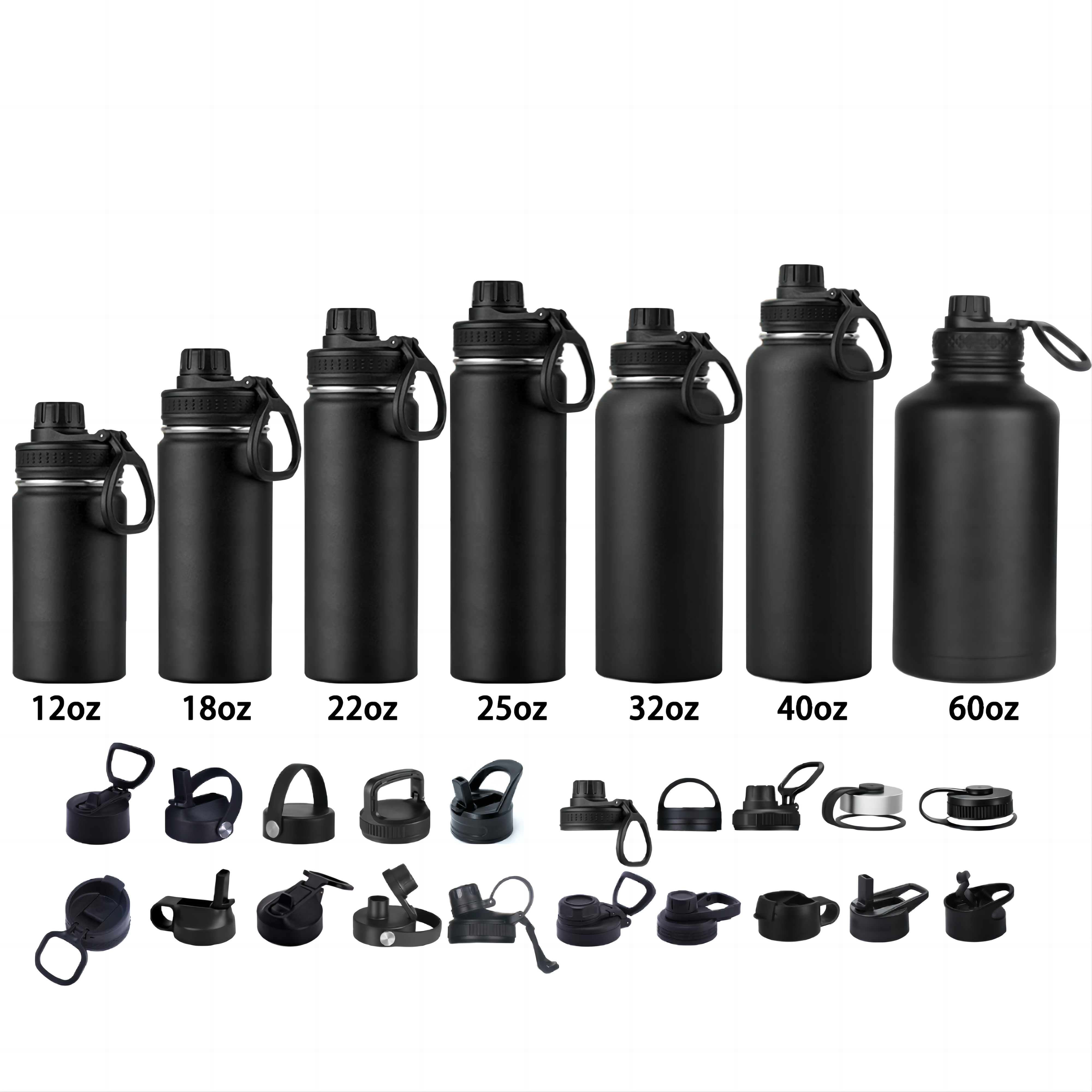 Customized Vaccum Insulated Thermo Wide Mouth Sports Water Bottle Flask Double Wall Stainless Steel Water Bottles