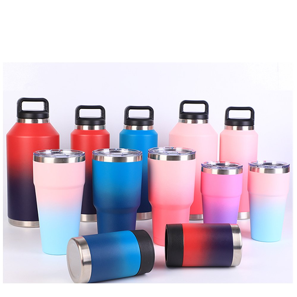 Customized Vaccum Insulated Thermo Wide Mouth Sports Water Bottle Flask Double Wall Stainless Steel Water Bottles
