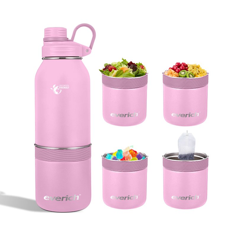 Customized Color 40oz Double Wall Drink Bottle Stainless Steel Vacuum Flask Water Bottle for Feed Pets