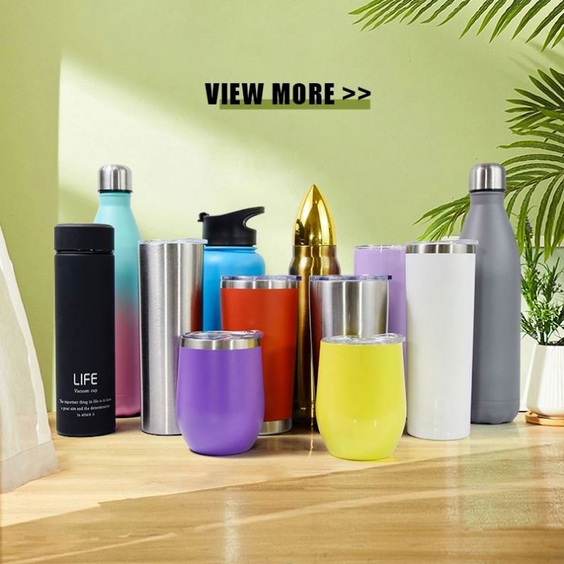 17OZ Stainless Steel Insulated Vacuum Flasks Thermoses Cola Shape Sport Water Bottle