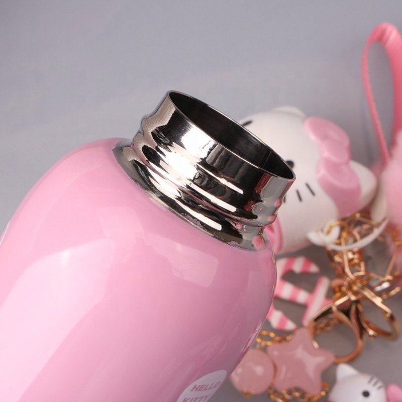 Hello Cat Kawaii Kuromi Cup Stainless Steel Sanrio Student Water Bottle 400ml
