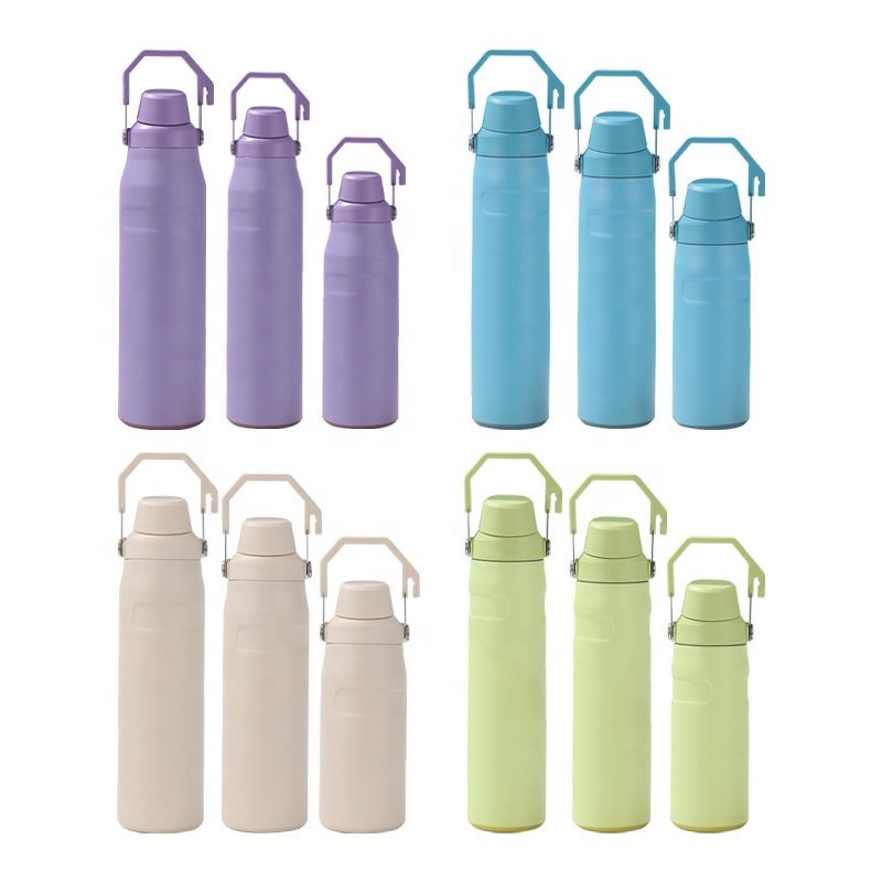 NEW model 16oz/24oz/36oz double wall stainless steel insulated vacuum flask water bottle with handle
