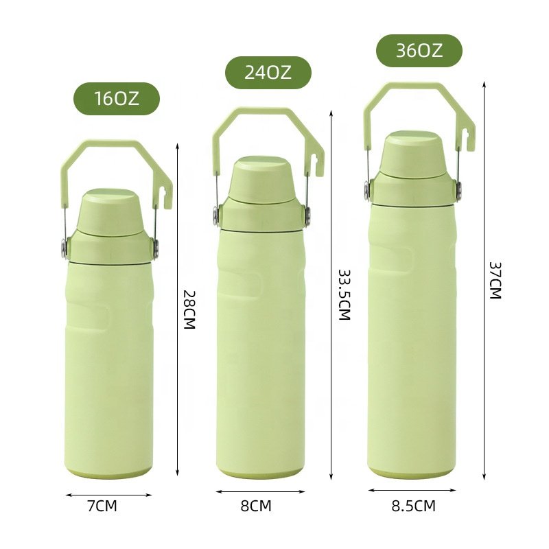 NEW model 16oz/24oz/36oz double wall stainless steel insulated vacuum flask water bottle with handle