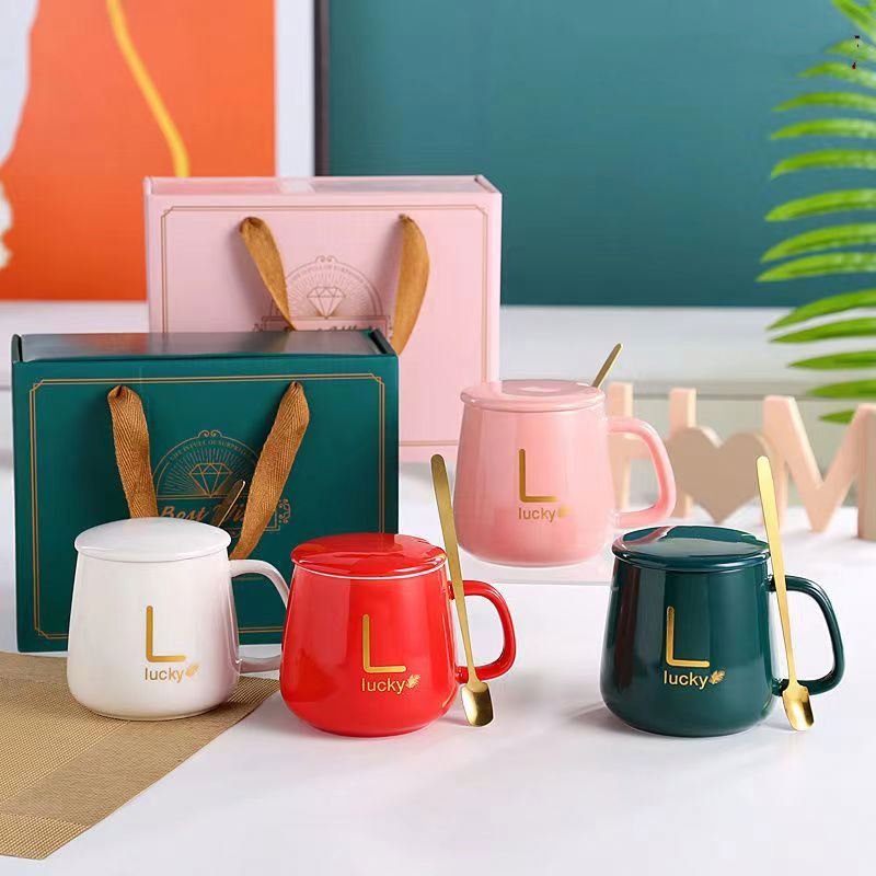 TG0319 Custom logo christmas gifts ceramic mug manufacturer gift box set christmas cup Corporate gift