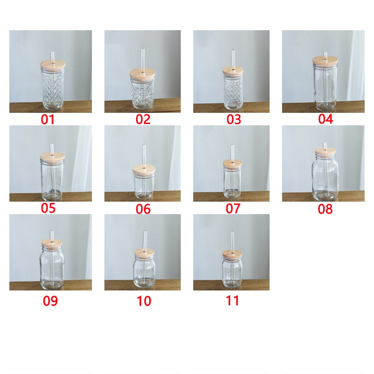 DD1732 High Capacity 1L Mason Jar with Lid and Straw Reusable Boba Cup Smoothie Water Bottles Drinking Glasses Tumbler