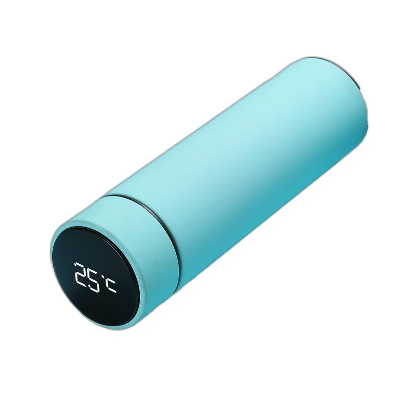 Portable Intelligent Vacuum Flasks 500ml 17oz Stainless Steel Smart Thermos Led Water Bottles Coffee Tumbler Cups Display Lid