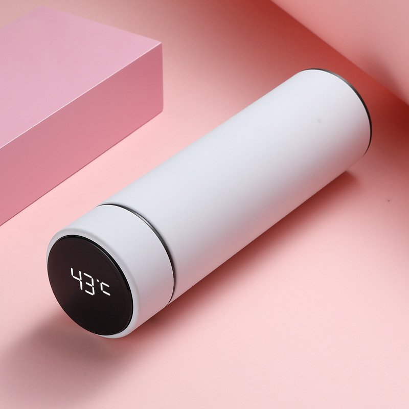 Portable Intelligent Vacuum Flasks 500ml 17oz Stainless Steel Smart Thermos Led Water Bottles Coffee Tumbler Cups Display Lid