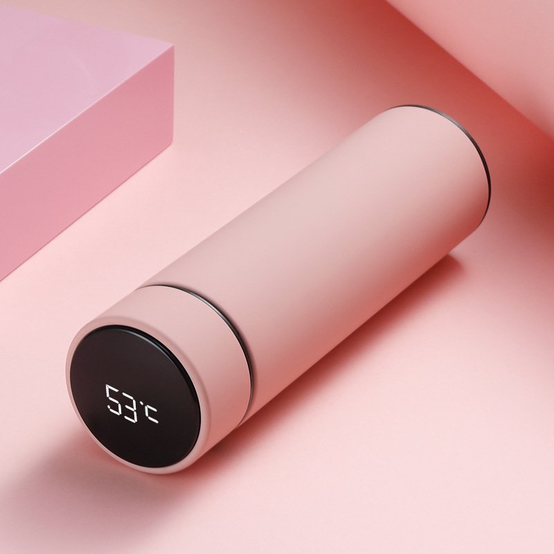 Portable Intelligent Vacuum Flasks 500ml 17oz Stainless Steel Smart Thermos Led Water Bottles Coffee Tumbler Cups Display Lid