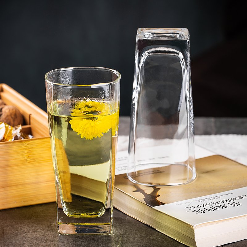 Quality Assurance DELI 10.70z 315ml Highball Clear New Glass Coffee Mug Glitter Wine Tumbler