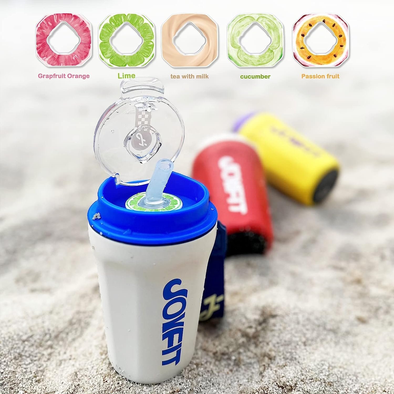 joyfit drinking smell air smaken vacuum flask scent stainless steel Flavoring airup water bottle flavour metal with flavor pod