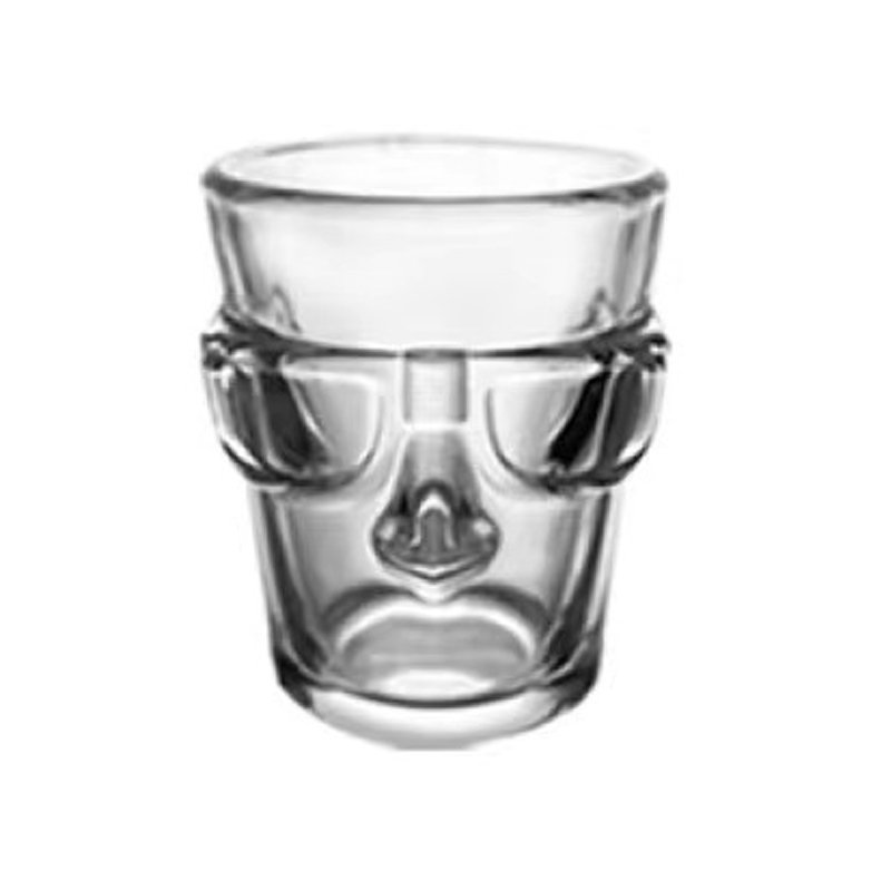 40ml Unique shape Custom logo Creative Lead-free heavy glass boots mini beer mugs for bar club party