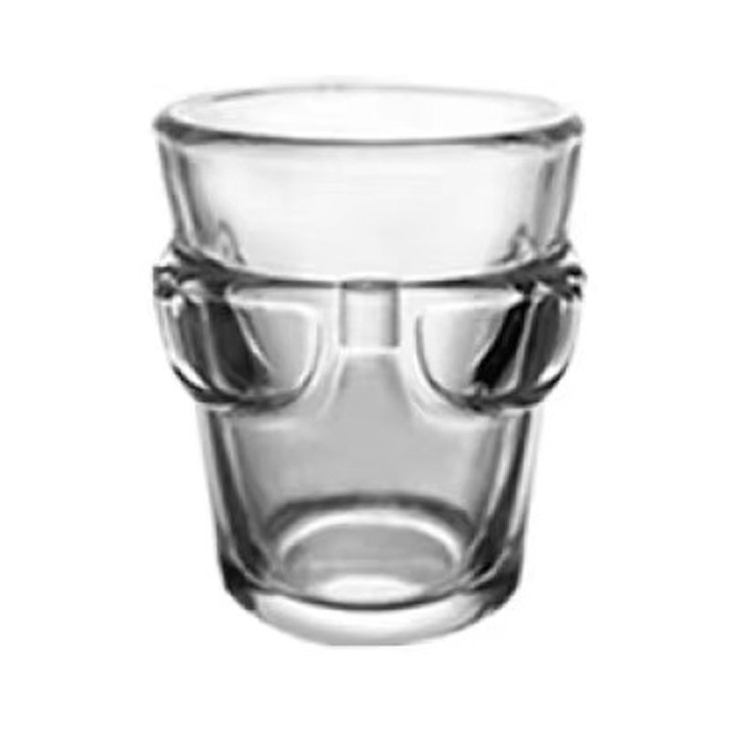 40ml Unique shape Custom logo Creative Lead-free heavy glass boots mini beer mugs for bar club party