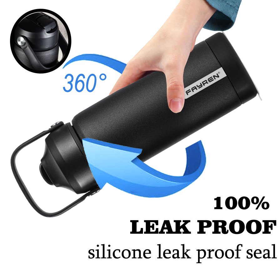 New Design Colourful 12oz 18oz 32oz Stainless Steel Vacuum Flask Sport Drinking Insulated Water Bottle with straw easy carry