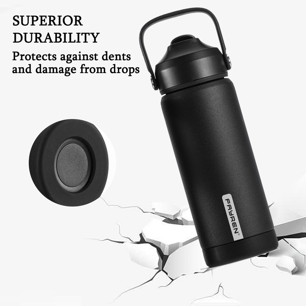 New Design Colourful 12oz 18oz 32oz Stainless Steel Vacuum Flask Sport Drinking Insulated Water Bottle with straw easy carry