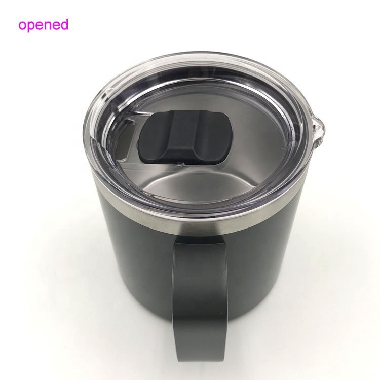Wholesale custom stainless steel double wall personalized thermos 450ml coffee mug with new magslider lid