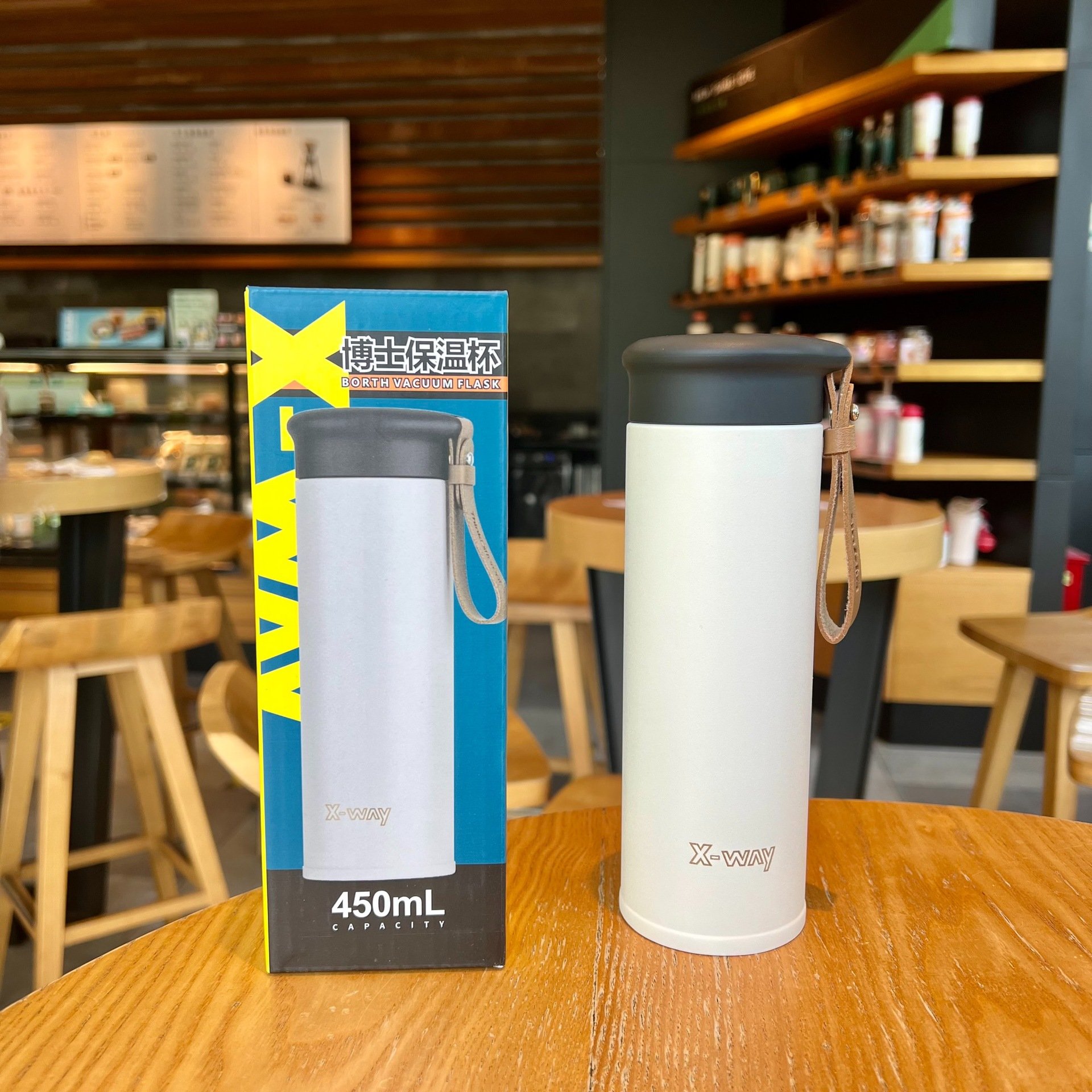 Business custom 450ml leakproof stainless steel vacuum flasks double wall insulated sports thermal water bottle with tea filter