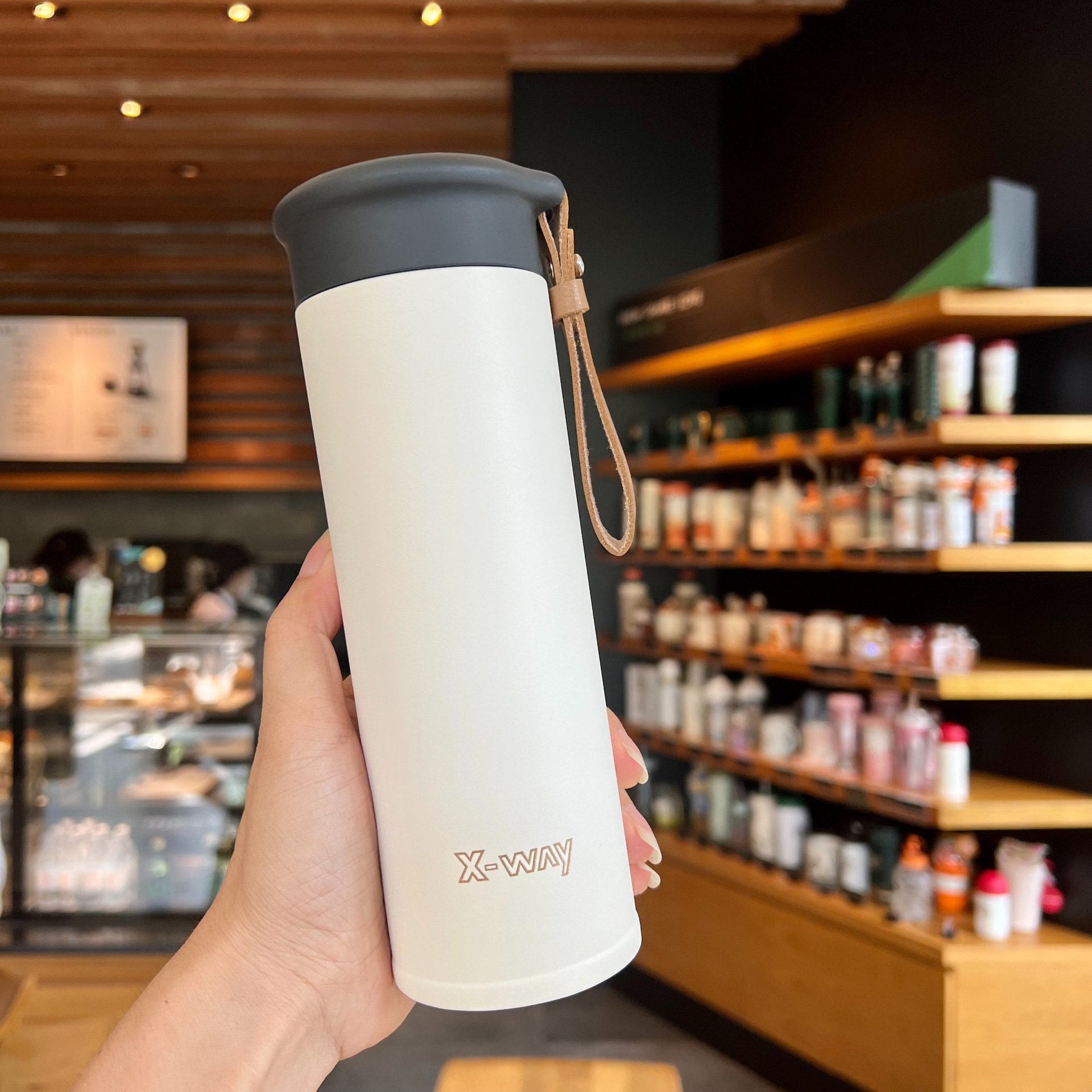Business custom 450ml leakproof stainless steel vacuum flasks double wall insulated sports thermal water bottle with tea filter
