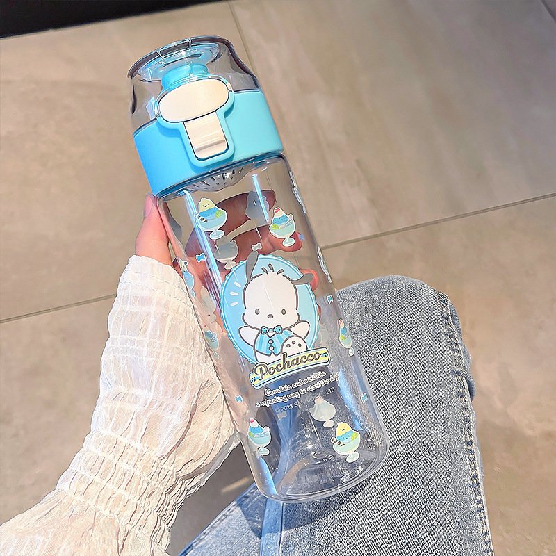 550ml cute cartoon children student water bottle outdoor children summer portable drinking kitty kuromi anime water bottle