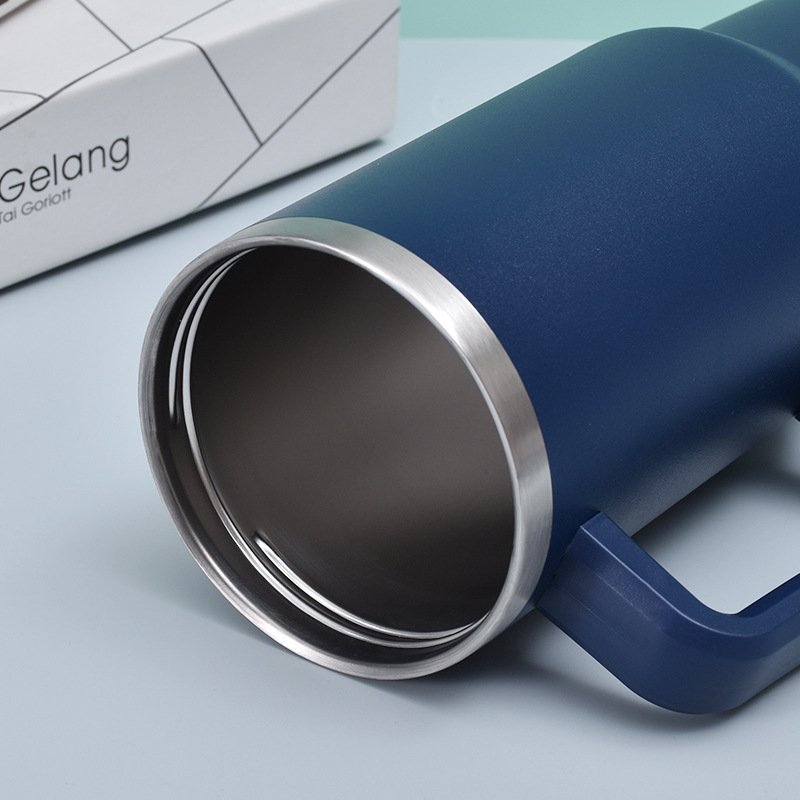 Double walled H2.0 stainless steel wholesale tumblers 40oz Tumbler Mug With Straw Lid Reusable Vacuum Stainless car cup