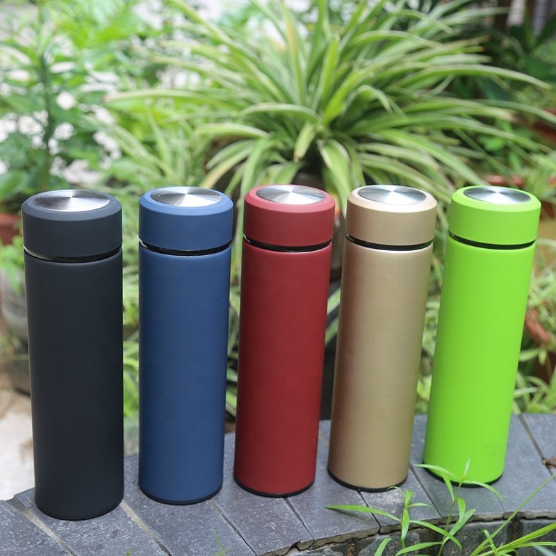 Wholesale promotion gift custom logo Life 350ml 500ml double wall bottle vacuum flask Stainless steel Water Bottle