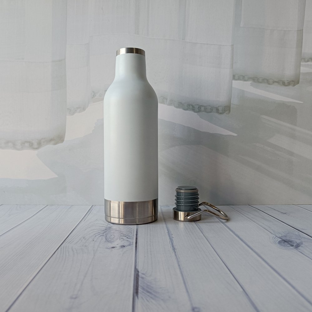 Custom Double Wall Stainless Steel Insulated Water Bottle Vacuum Flask Sport Drink Water Bottle With Stainless steel handle