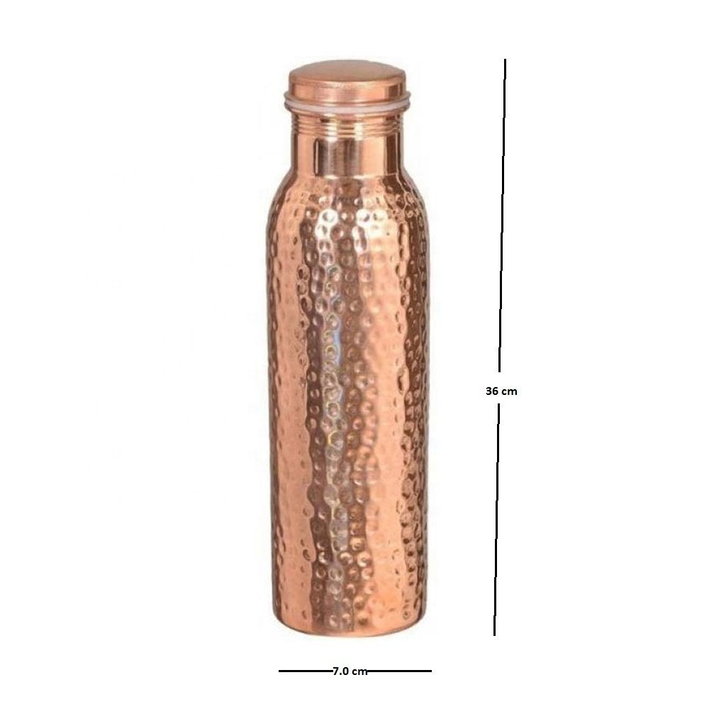 Copper Water Bottle 1000ml Best Quality Elegant Design Copper Water Bottle Health Conscious Drinkware Bottles Hot Selling