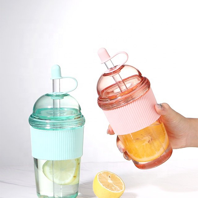 New Arrival Custom Logo Bubble Tea Tumbler Mug Plastic Reusable Boba Tea Cup With 14MM Bigger Straw Cups Manufacturer