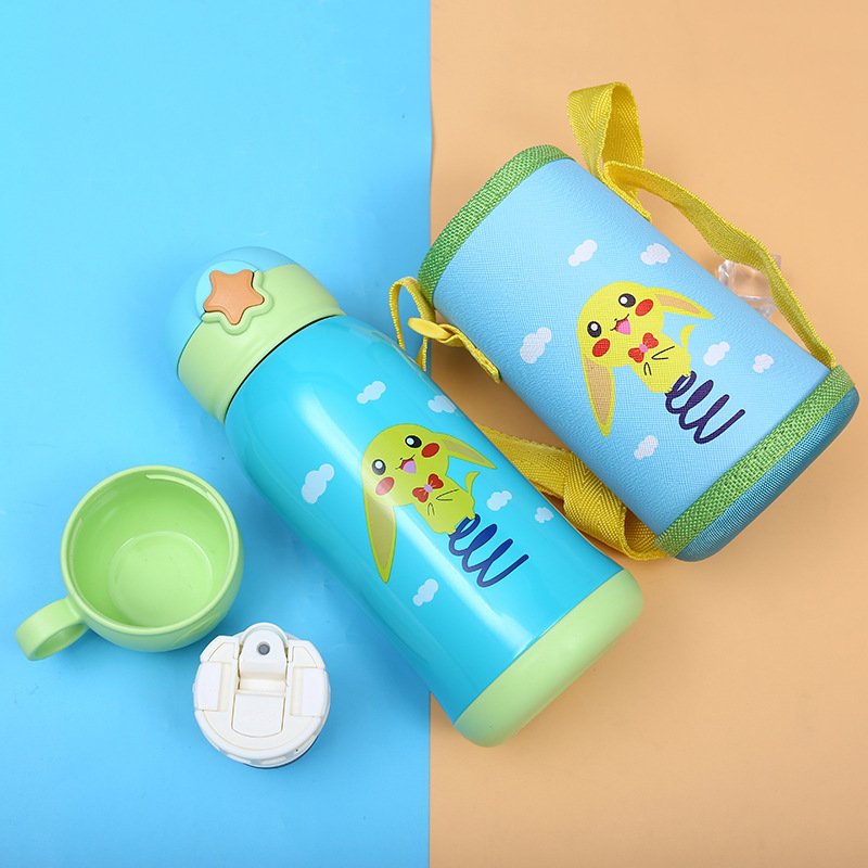 Wholesale Children Thermos 304 Stainless Steel Thermos Portable Vacuum Flasks Cups 500ml Kids Water Bottles