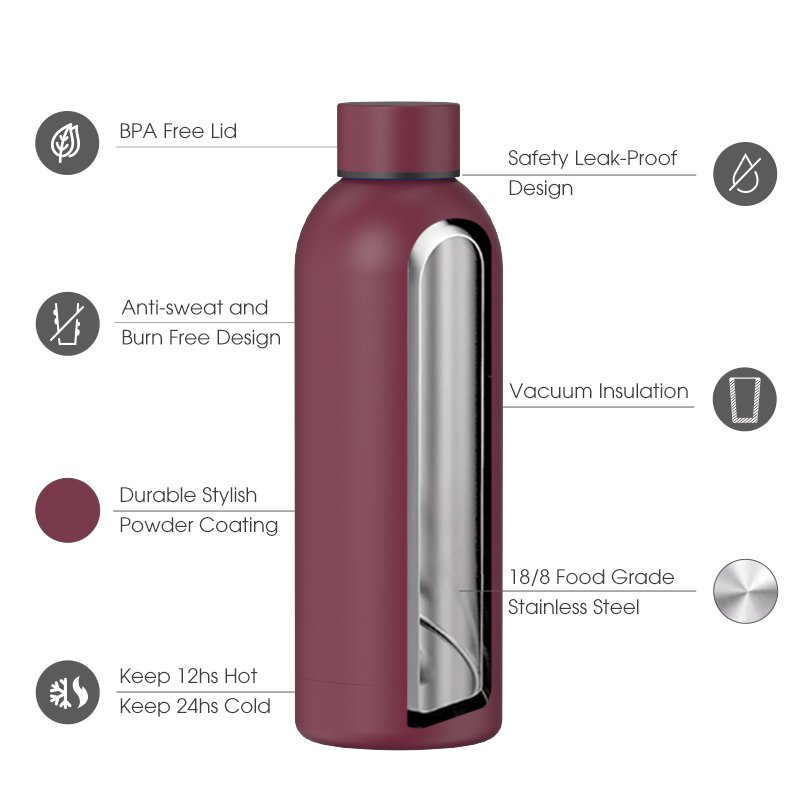 High Quality Bulk Custom Double Wall Drink Bottles Vacuum Insulated Stainless Steel Water Bottle