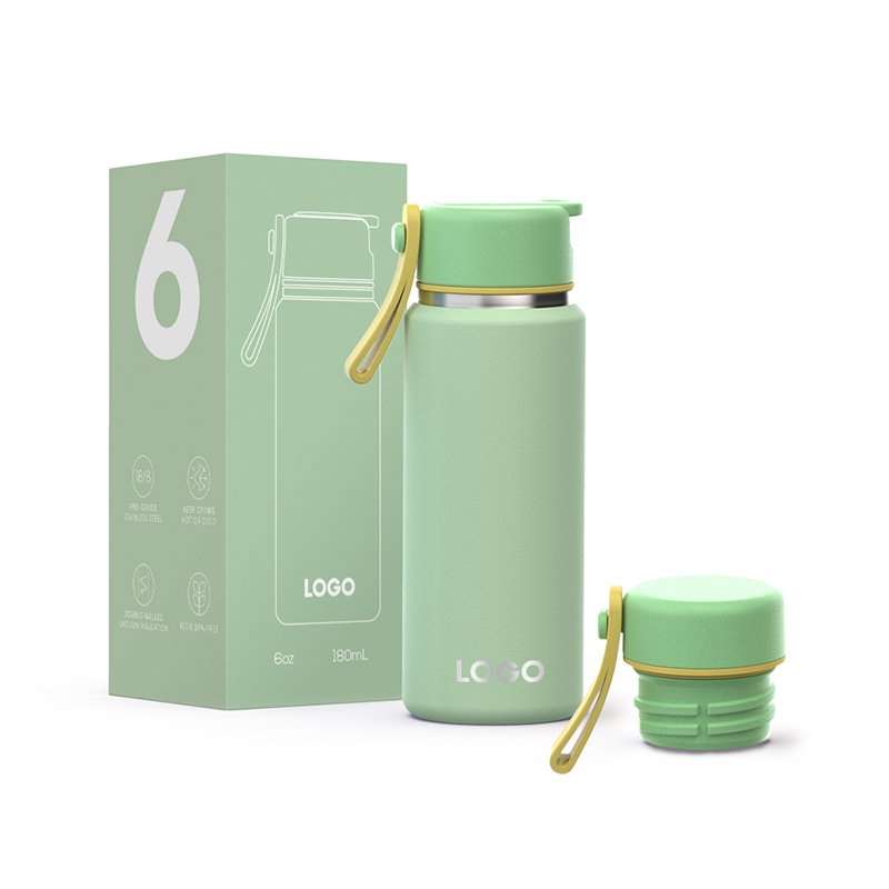 Mini Portable Thermos Cups Macaron Colored Pocket Mugs Small Capacity Stainless Steel Water Bottles