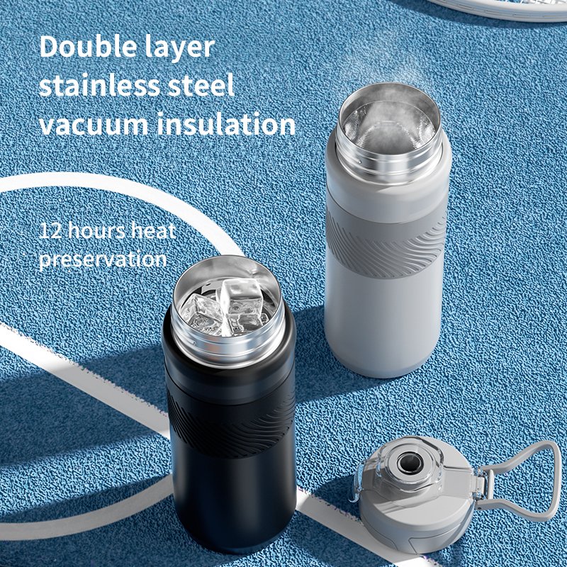 Security hot sale for wholesale Flexibility Stainless Steel 316 white purple black vacuum flask sports bottle
