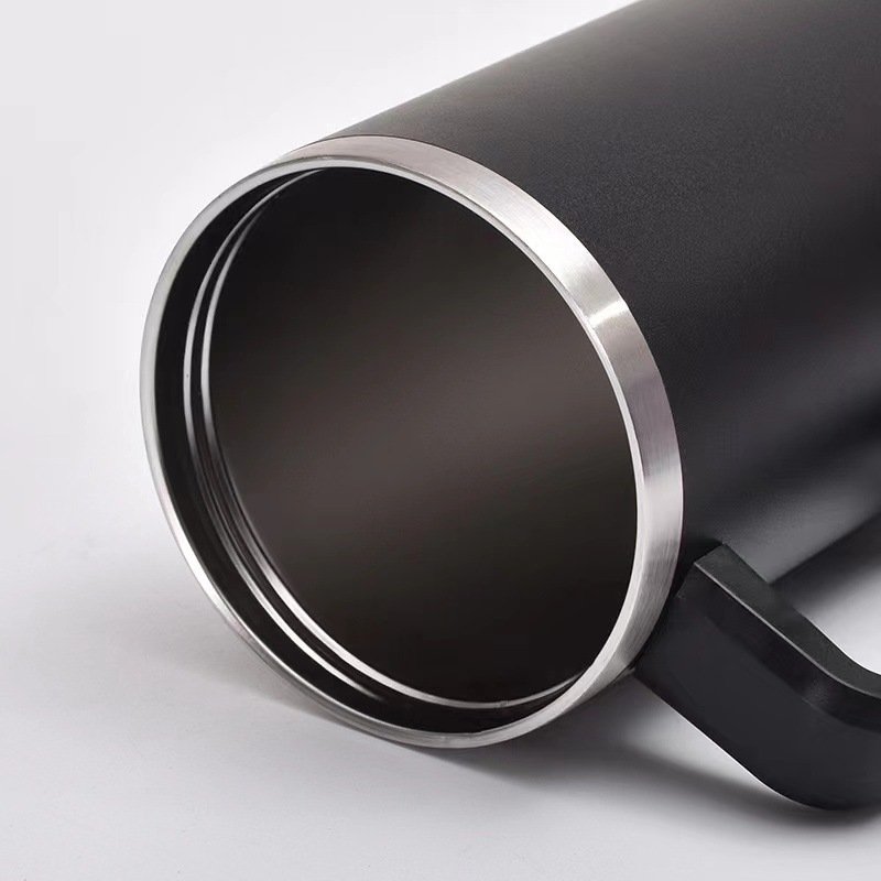 40oz Sports Water Bottle Stainless Steel Coffee Milk Tea Vacuum Cup Mug Travel Mug With Handle And Straws Insulated Water Cup
