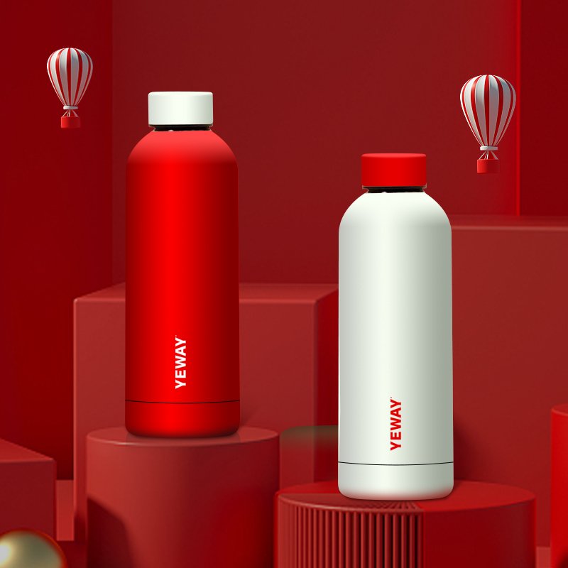 Yeway bouteille isotherme termo 500ml Custom logo Vacuum insulated Stainless Steel Sports Drinking Double Wall Water Bottle