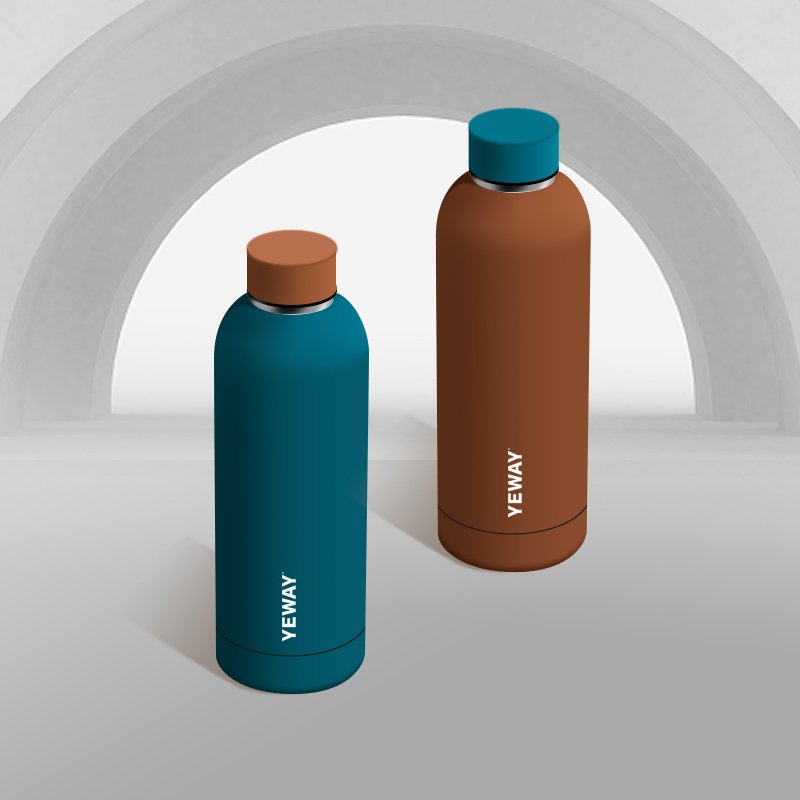 Yeway bouteille isotherme termo 500ml Custom logo Vacuum insulated Stainless Steel Sports Drinking Double Wall Water Bottle