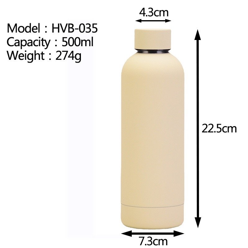 Yeway bouteille isotherme termo 500ml Custom logo Vacuum insulated Stainless Steel Sports Drinking Double Wall Water Bottle