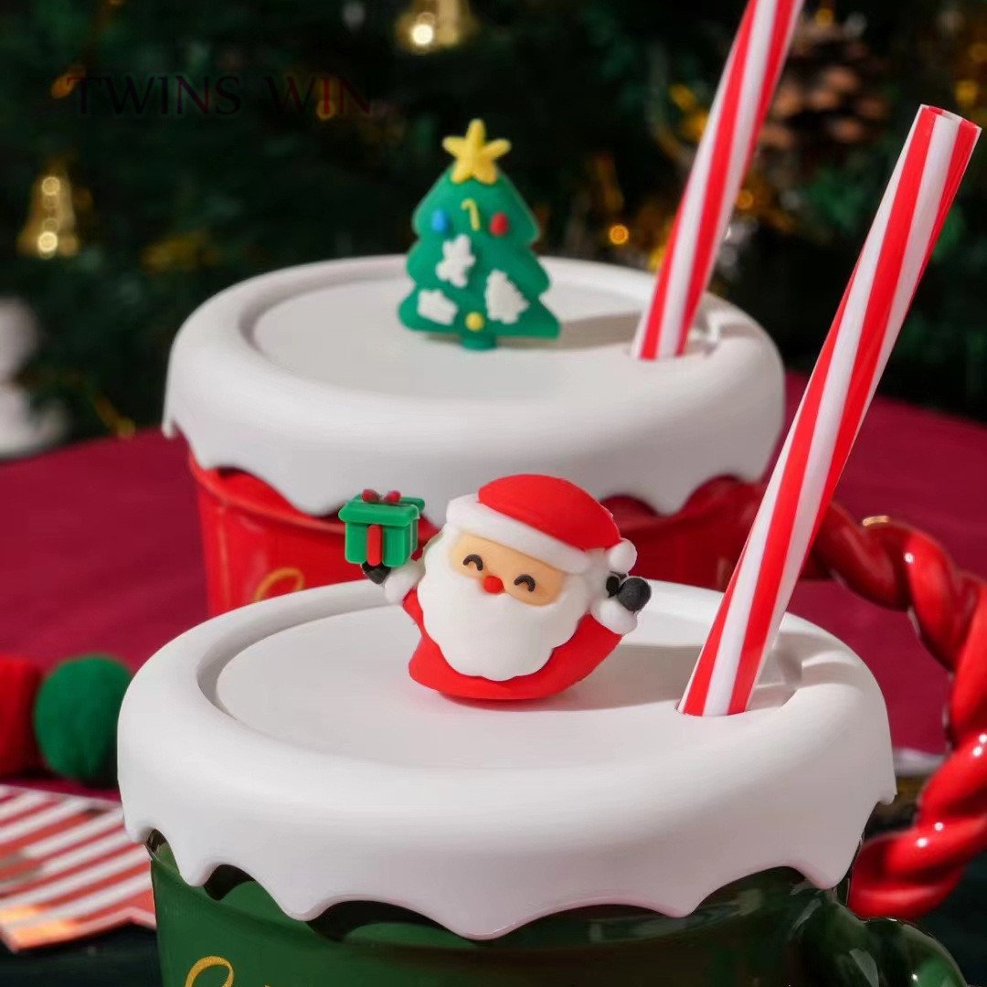 Cross border Christmas tree ceramic water cup Creative Christmas mugs CUP 2064
