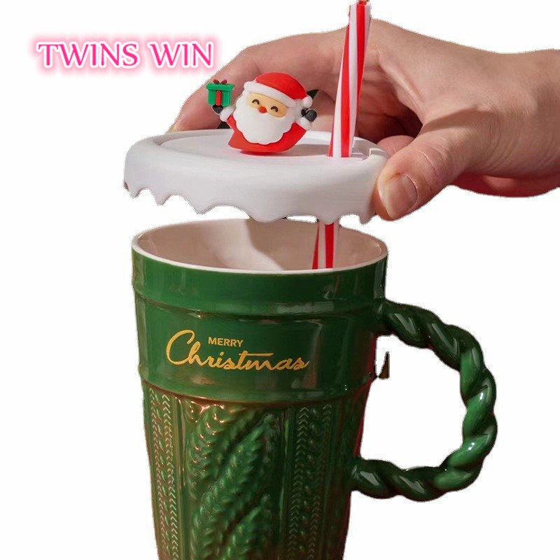 Cross border Christmas tree ceramic water cup Creative Christmas mugs CUP 2064