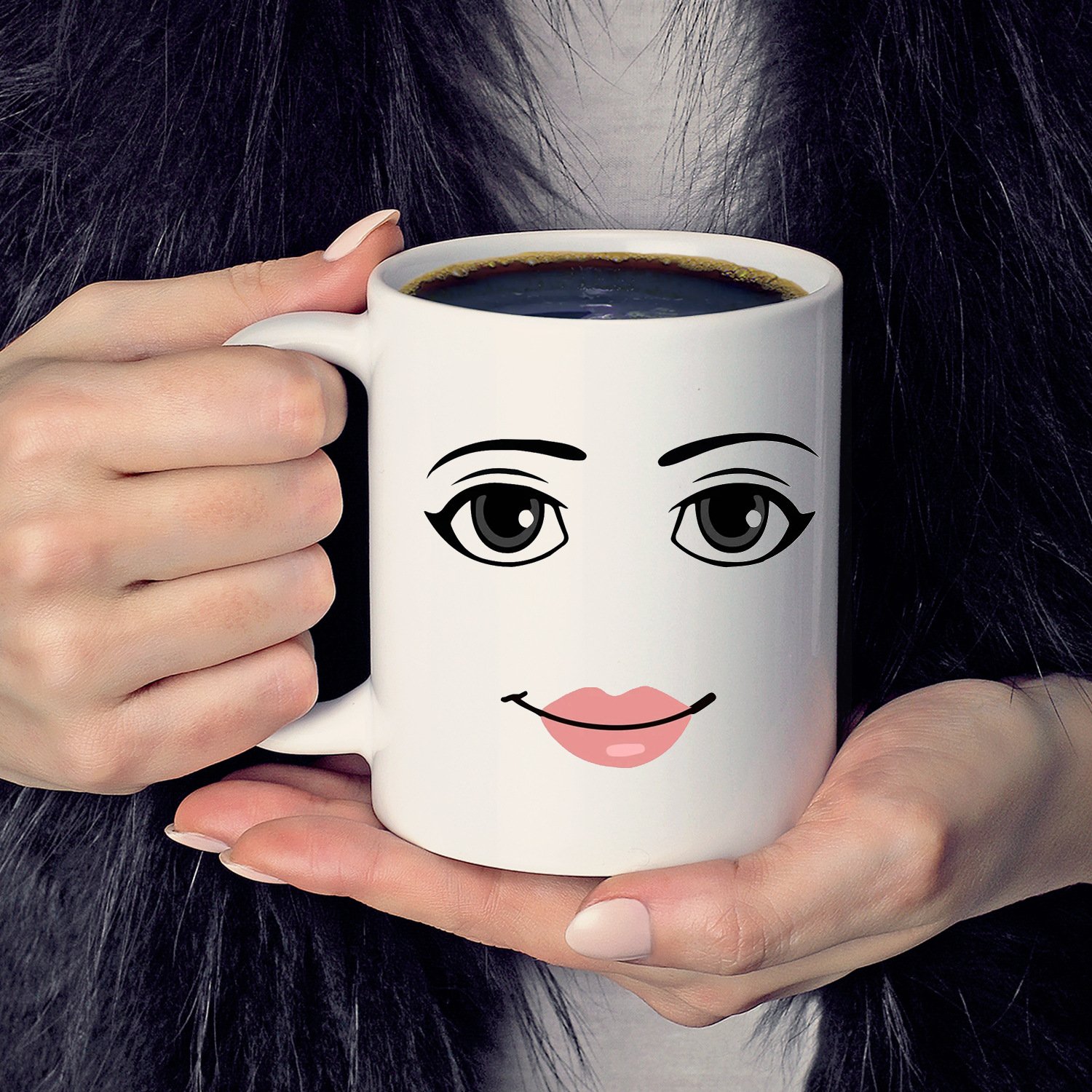 New Innovation Custom Facial Expression Porcelain Ceramic Coffee Milk Water Cup Mug With Best Services