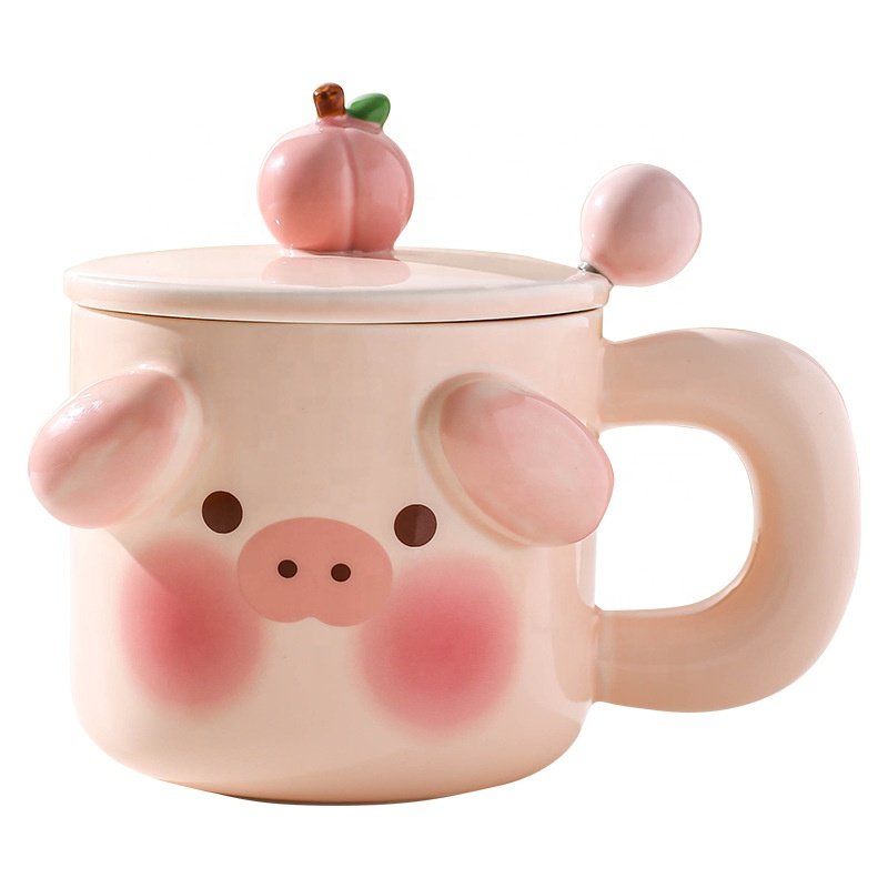 Cute Water Cup Cartoon 3D Cute Hand Paint Animal Ceramic Mug 3d Animal Mug Cartoon 3d Ceramic Coffee Mug