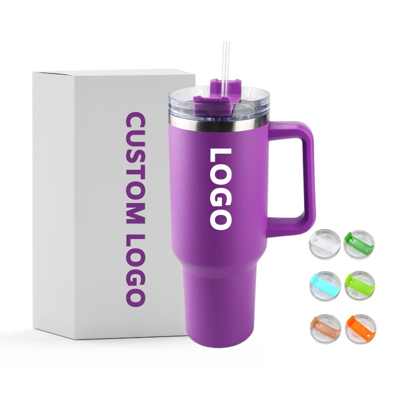 2023 New Popular 40oz Stainless Steel Travel Coffee Mug Adventure Handgrip Mugs Big Capacity Travel Mug