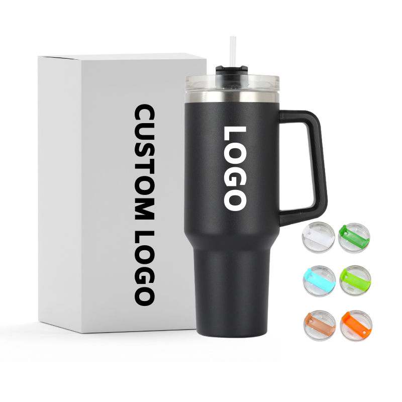 2023 New Popular 40oz Stainless Steel Travel Coffee Mug Adventure Handgrip Mugs Big Capacity Travel Mug