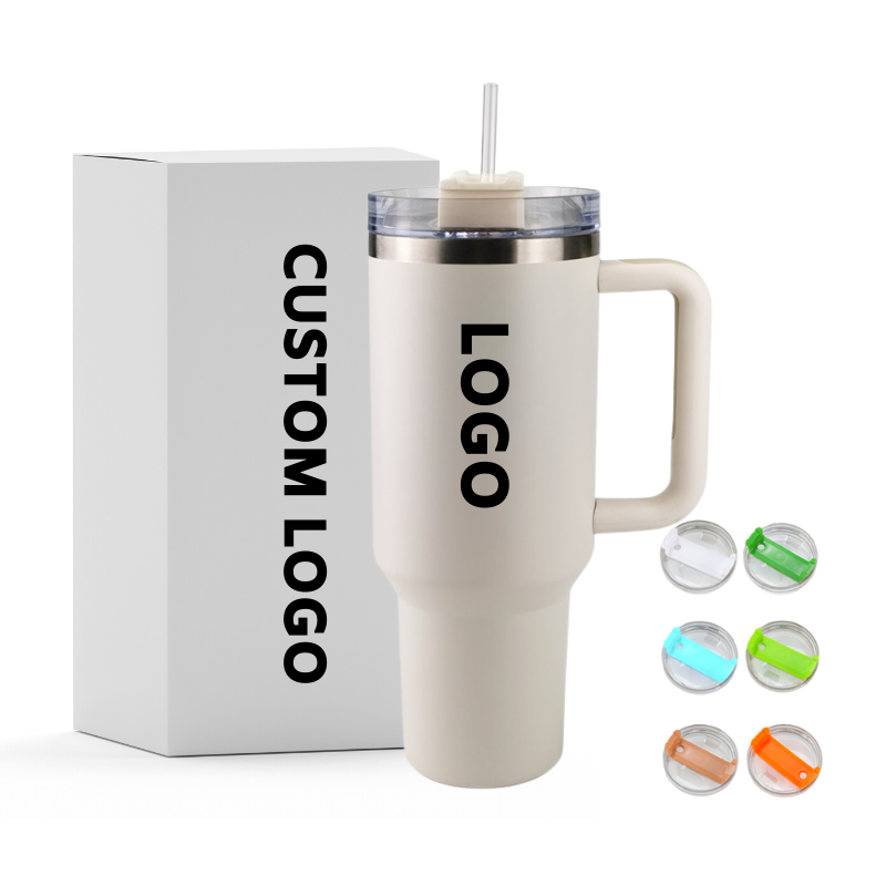 2023 New Popular 40oz Stainless Steel Travel Coffee Mug Adventure Handgrip Mugs Big Capacity Travel Mug