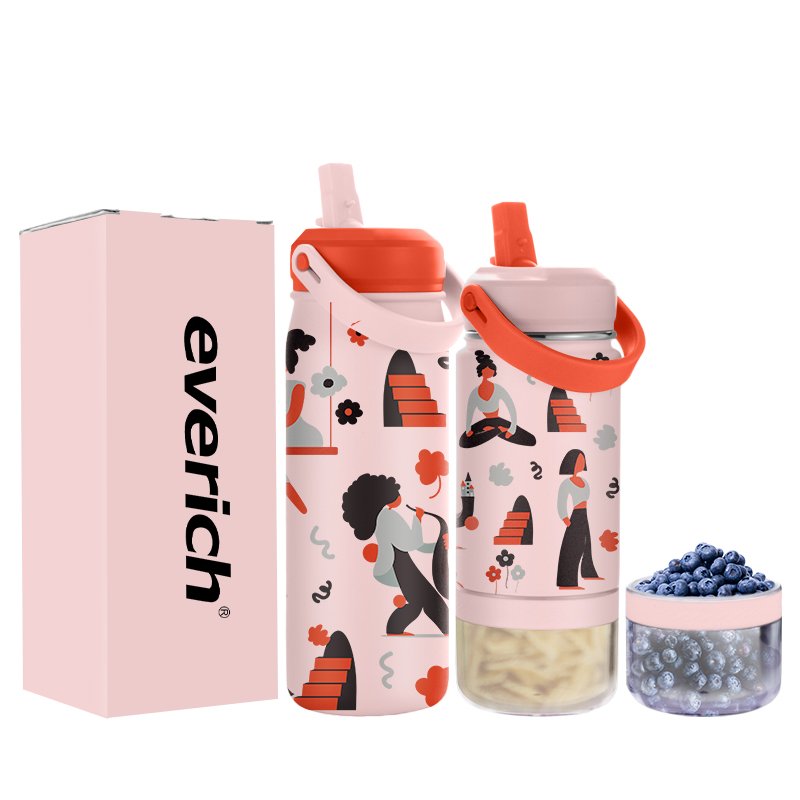 Children Kids Cute Small Double Wall Stainless Steel Thermos Vacuum Flasks Water Bottle For Baby