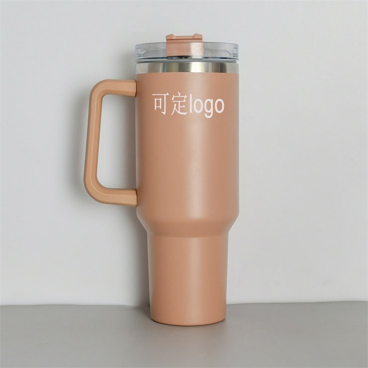 40oz 30 oz Tumbler with Handle Straw Lid Insulated Stainless Steel Travel Mug Water Bottle Ice Coffee Cup For Cold and Hot