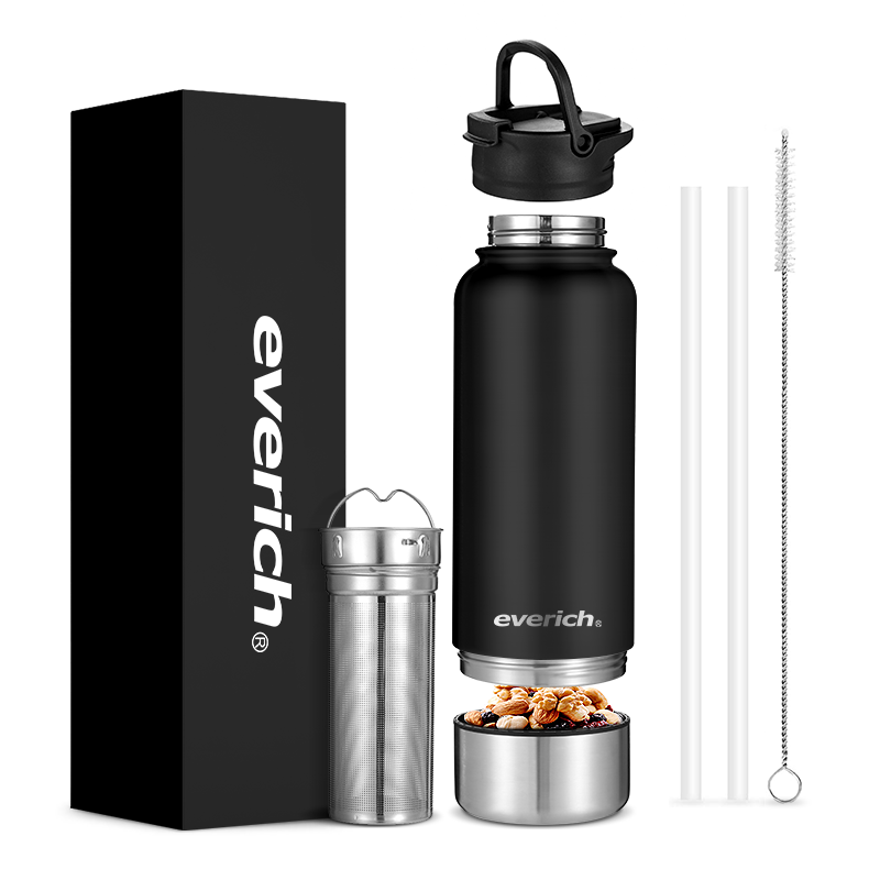 2023 popular 32 OZ pet bottles insulated Stainless steel sports water bottles with storage case