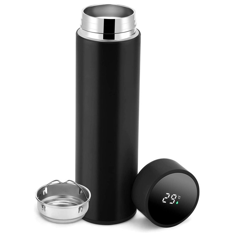 Wholesale Vacuum Insulated Smart Water Cup Stainless Steel Bottle with Digital LED Temperature Display